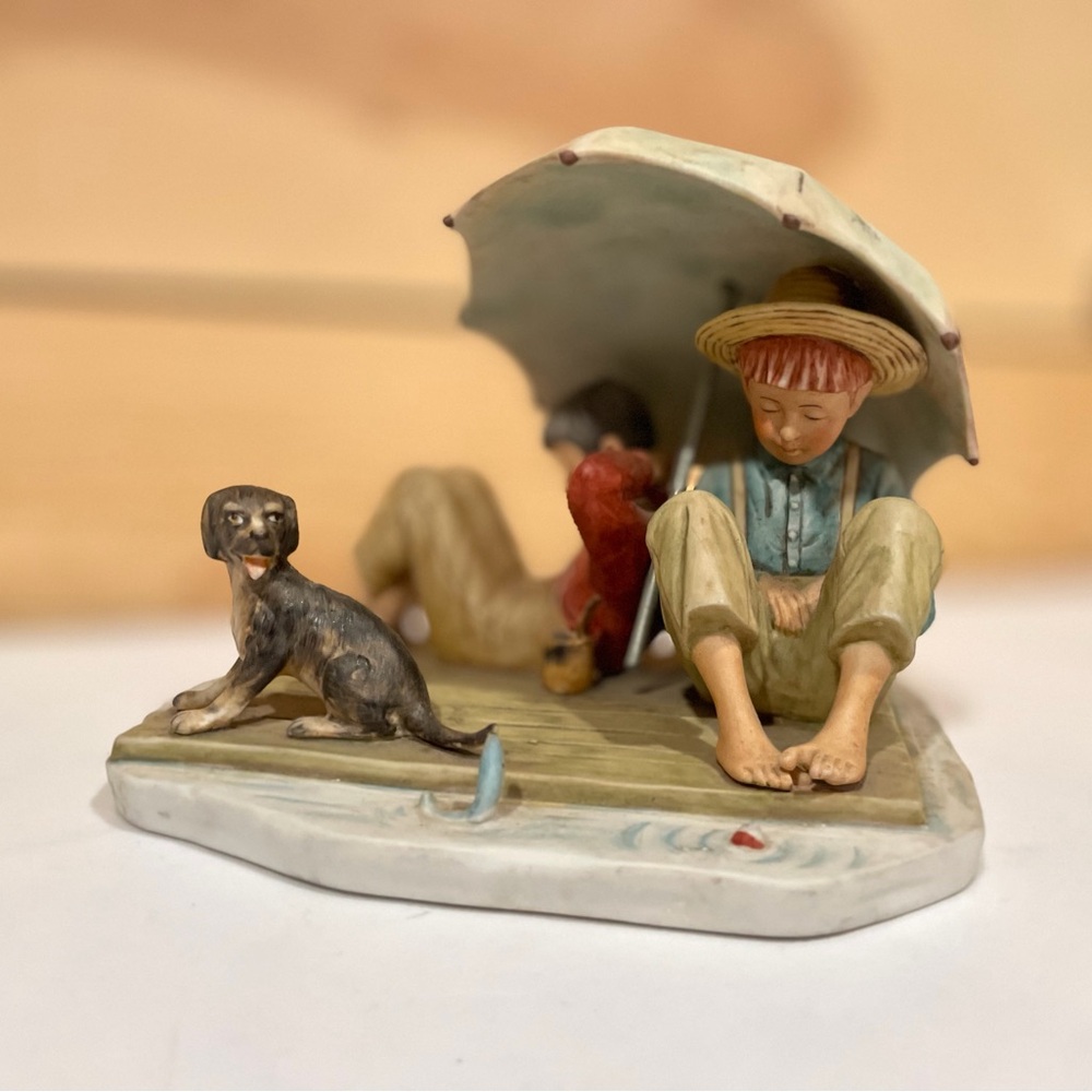 Norman Rockwell "A Fisherman's Paradise" 1954 - Picture 7 of 14